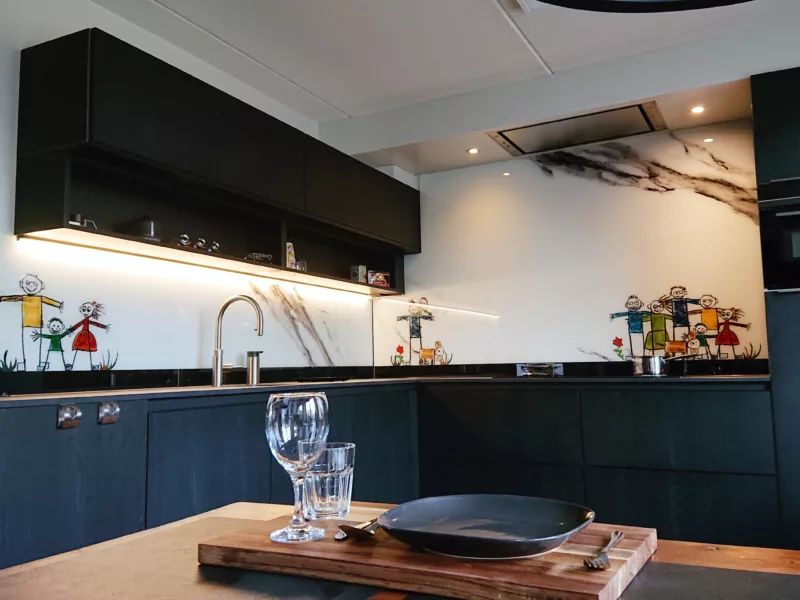 Balink Glas product - Glazen keukenachterwand